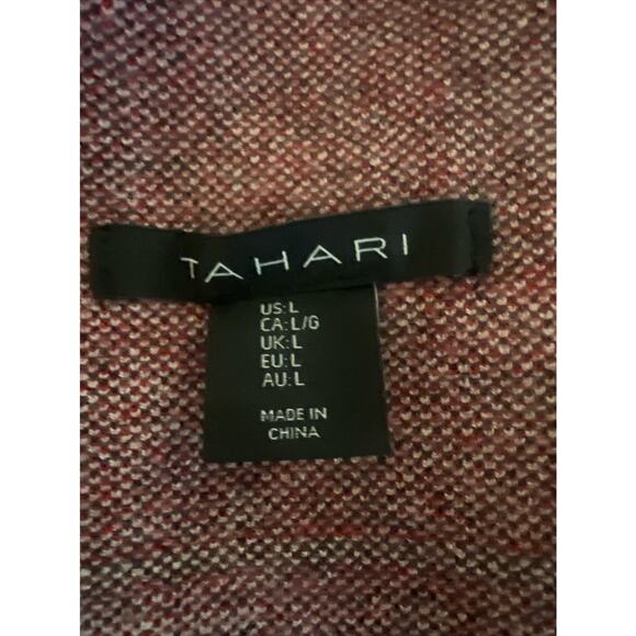 Tahari Sweater - drop shoulder mock neck classy beige  size L - Picture 10 of 14